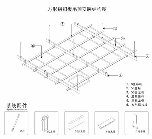 鋁扣板600x600效果圖-跟著佛山鋁天花廠家看格柵鋁天花吊頂效果圖