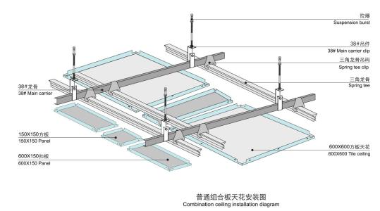 鋁條鋁扣板生產(chǎn)商-商場鋁扣板吊頂