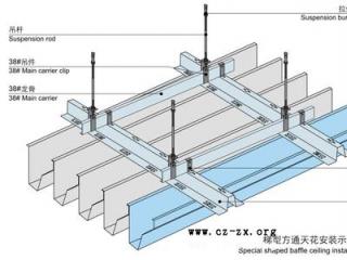 梯形鋁扣板吊頂-鋁塑板和鋁扣板吊頂